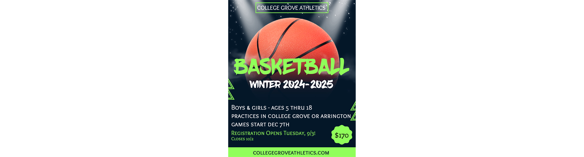 Basketball Registration 2024